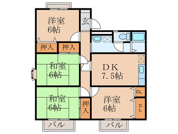 サンシャイン池上の物件間取画像